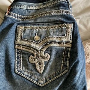 Like New Rock Revival Boot Cut Jeans Size 33
